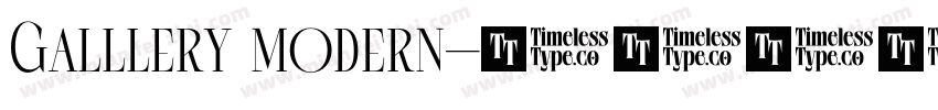Galllery modern字体转换